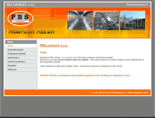 Tablet Screenshot of pbscontract.cz